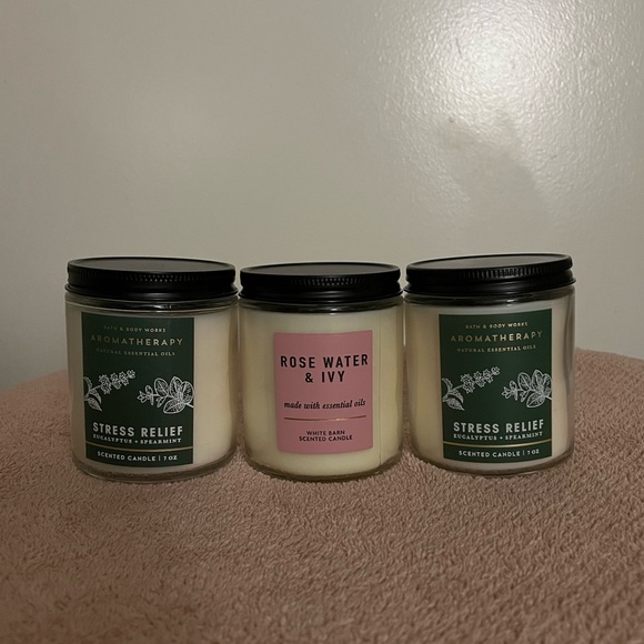 Bath & Body Works Other - Bath and body works Aromatherapy candles set of 3